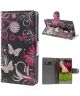 LG Optimus G2 Butterfly & Flower Wallet Case