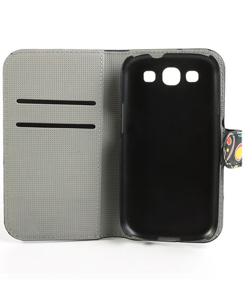 Samsung Galaxy S3 Colorful Design Wallet Stand Case afbeelding 5