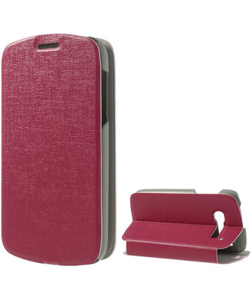 Alcatel One Touch Pop C5 Stand Flip Case Rood Hoesjes