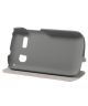 Alcatel One Touch Pop C3 Leather Stand Case Rood
