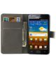 Samsung Galaxy S2 Wallet Stand Case Slapende Uil