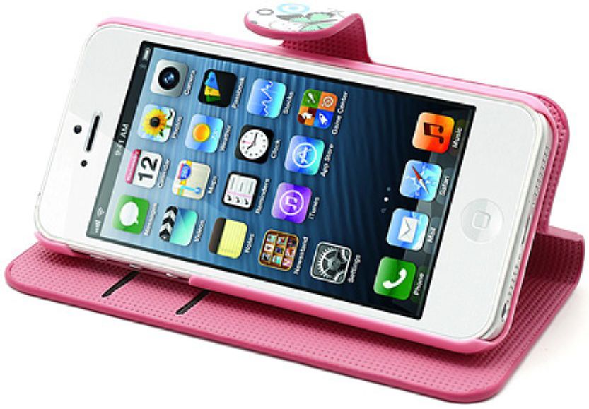 Apple iPhone SE / 5S Portemonnee Hoesje Print Vlinder afbeelding 5