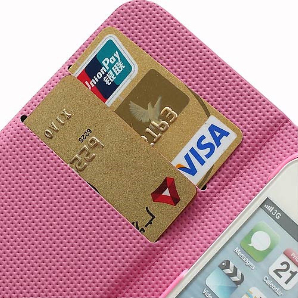 Apple iPhone SE / 5S Portemonnee Hoesje Print Lotus afbeelding 10