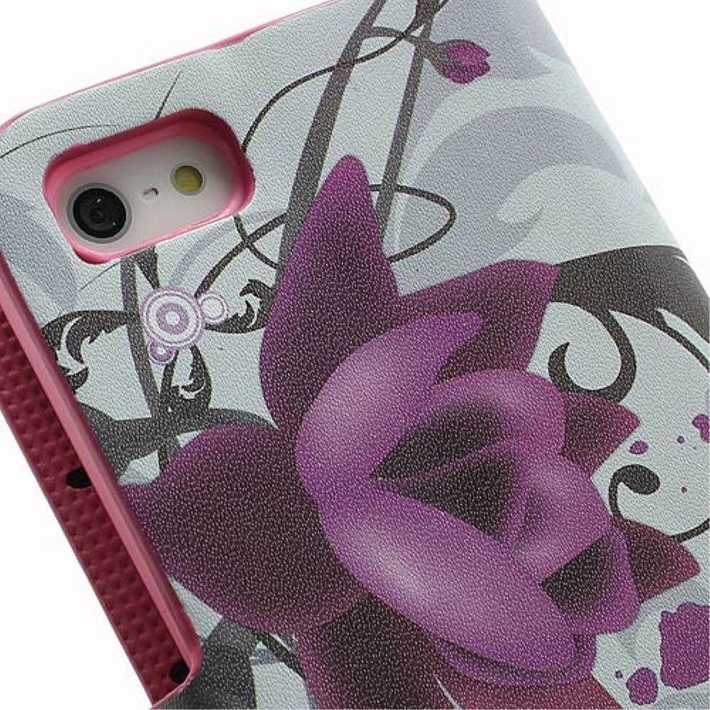 Apple iPhone SE / 5S Portemonnee Hoesje Print Lotus afbeelding 9