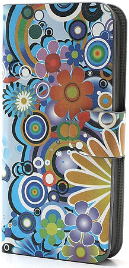 Apple iPhone SE / 5S Portemonnee Hoesje Print Bloemen afbeelding 3