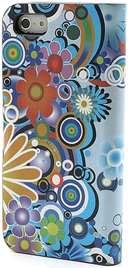 Apple iPhone SE / 5S Portemonnee Hoesje Print Bloemen afbeelding 4