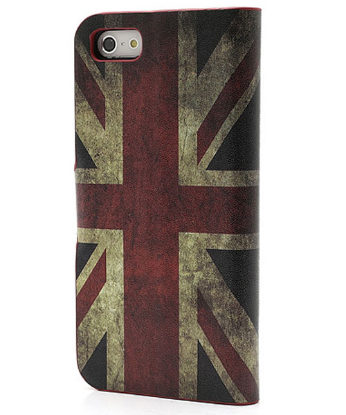 Apple iPhone SE / 5S Portemonnee Hoesje Print Britse Vlag afbeelding 5