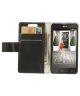 LG L70 Wallet Case Zwart
