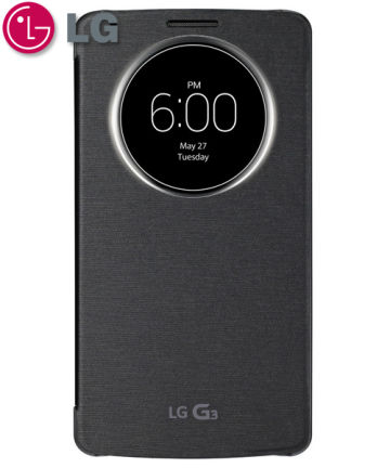 LG G3 Quick Circle Cover CCF-340 Wireless Charging Qi Zwart Hoesjes