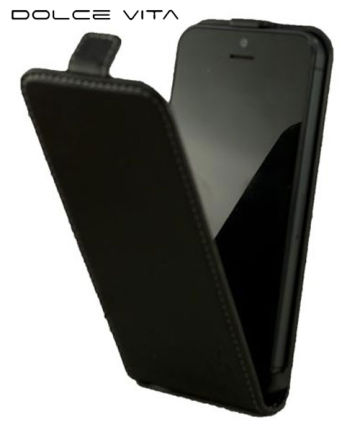 Dolce Vita Flip Case Apple iPhone 5/5S Black Hoesjes