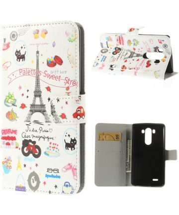 LG G3 Wallet Case Eiffeltoren Hoesjes