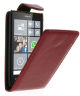 Nokia Lumia 520/525 Classic Leather Flip Case Rood