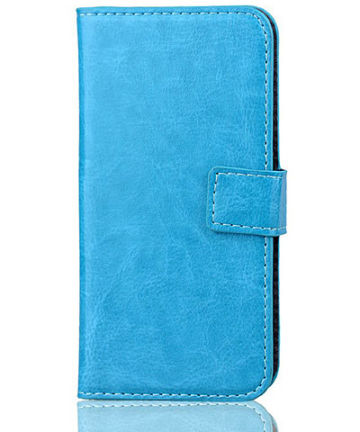 Samsung Galaxy S5 Mini Wallet Stand Cover Blauw Hoesjes