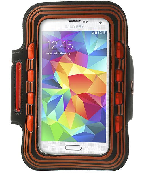 Sport Armband met LED verlichting XXL - Oranje afbeelding 1