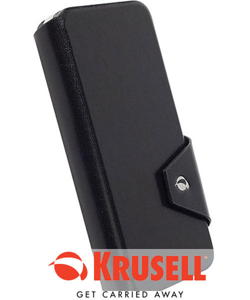 Krusell Kalmar Flip Wallet Case Apple iPhone 6S Zwart afbeelding 1