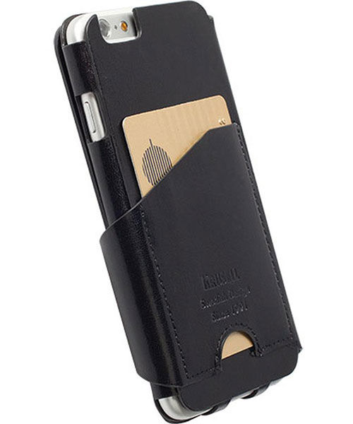 Krusell Kalmar Flip Wallet Case Apple iPhone 6S Zwart afbeelding 3