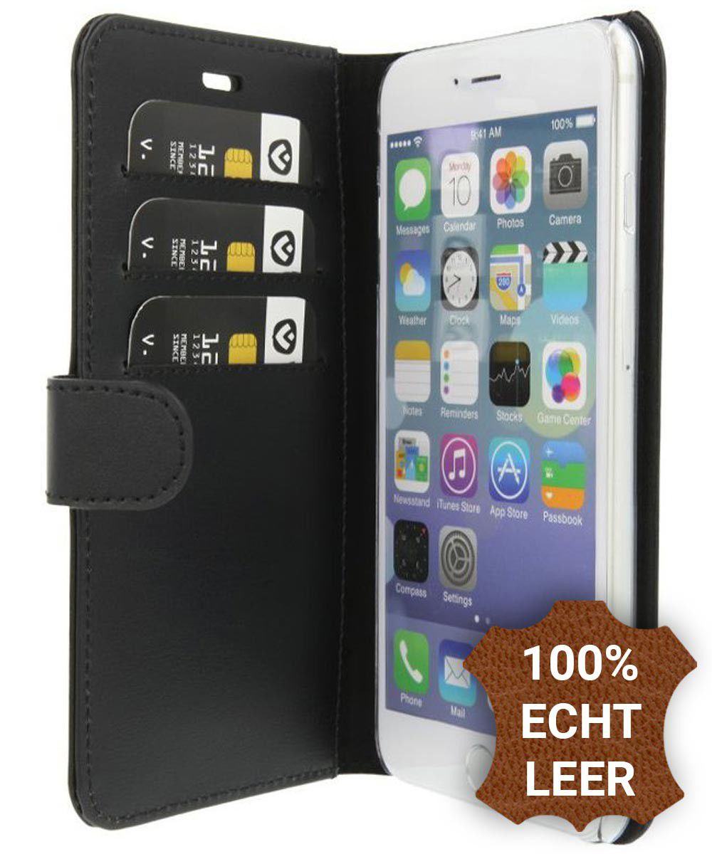 Valenta Classic Luxe iPhone 6s Hoesje Leer Bookcase Zwart afbeelding 1