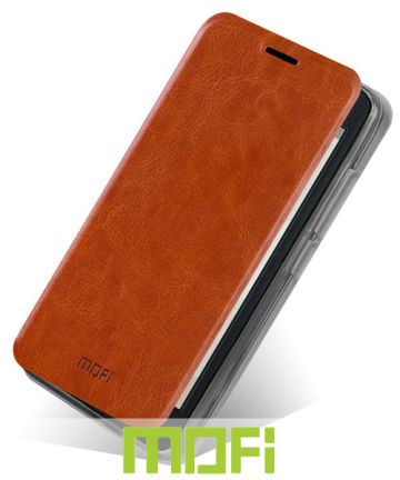 MOFI Rui Series Leather Flip Case Huawei Ascend G630 Bruin Hoesjes