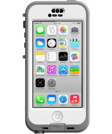 Lifeproof Nuud Apple iPhone 5C Waterdicht Hoesje Waterproof Wit Hoesjes