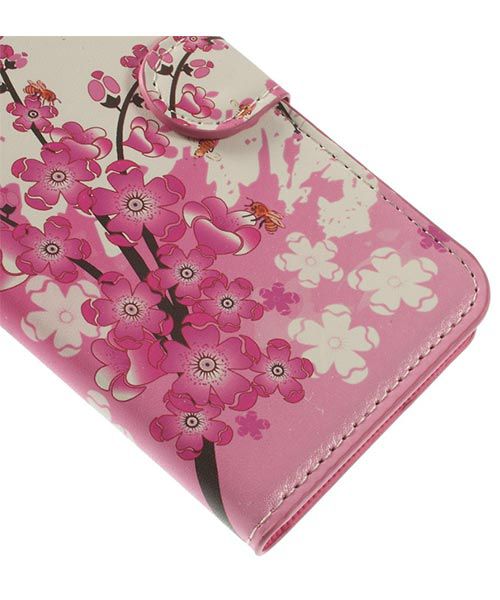 Alcatel One Touch Pop C7 Lederen Wallet Flipcase - Bloesem afbeelding 4