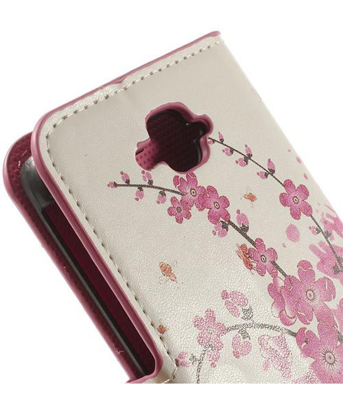 Alcatel One Touch Pop C7 Lederen Wallet Flipcase - Bloesem afbeelding 5