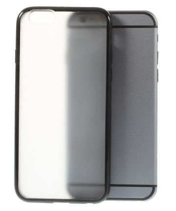 Apple iPhone 6S Plastic TPU Hybrid Case Zwart Hoesjes