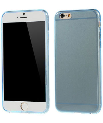 Apple iPhone 6S Ultradunne TPU Cover Blauw Hoesjes