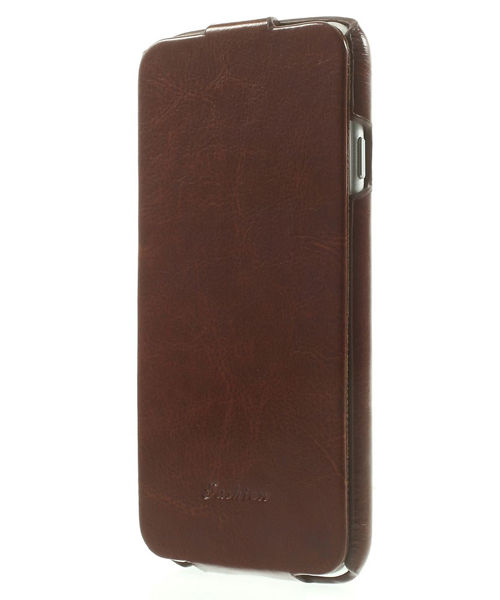 Apple iPhone 6S Flip Cover Bruin afbeelding 2