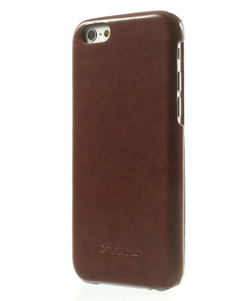 Apple iPhone 6S Flip Cover Bruin afbeelding 4