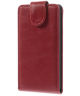 LG G3 S Lederen Verticale Flipcase - Rood