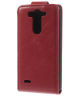 LG G3 S Lederen Verticale Flipcase - Rood