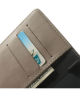 Sony Xperia Z3 Lederen Wallet Flipcase Stand - Grijs