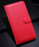 Alcatel One Touch Idol 2S Litchi Texture Wallet Stand Case Rood