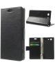 Sony Xperia Z3 Compact Wallet Flipcase Stand - Zwart