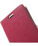 Sony Xperia Z3 Compact Lederen Wallet Flipcase Stand - Roze