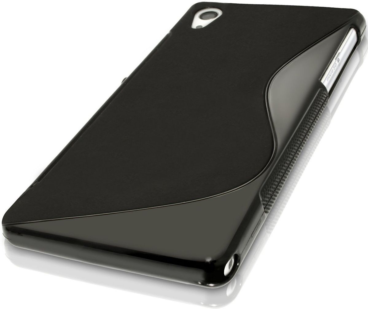 Sony Xperia Z3 TPU Case S-Shape - Zwart afbeelding 3