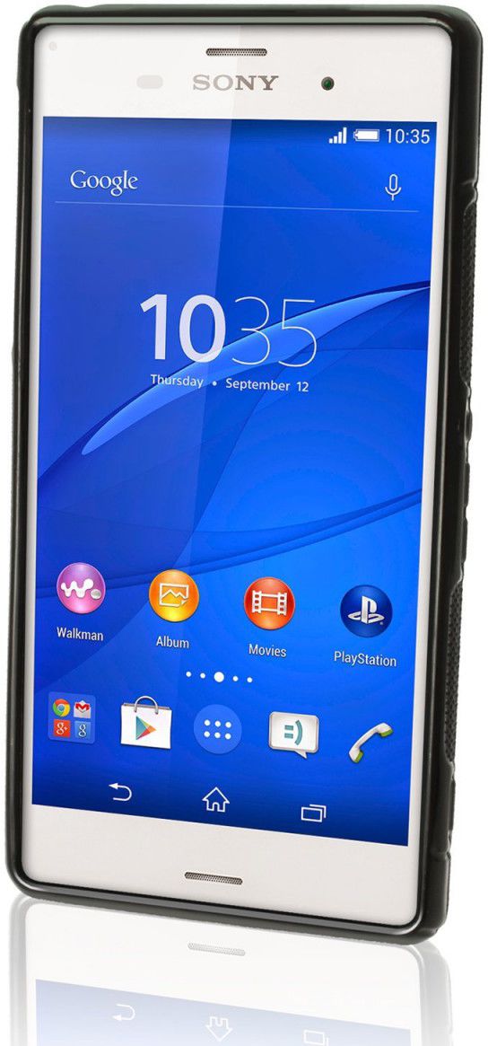 Sony Xperia Z3 TPU Case S-Shape - Zwart afbeelding 4