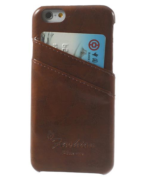 Apple iPhone 6S Hard case Oil Wax - Bruin afbeelding 2
