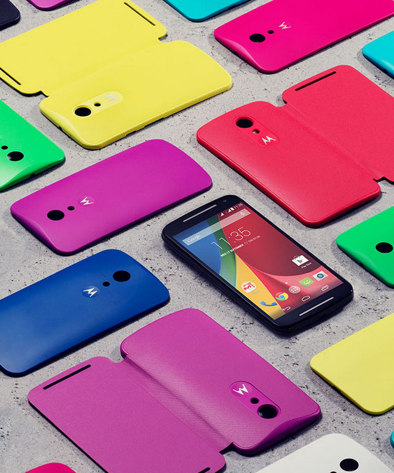 Motorola Moto G 2014 Flip Shell Royal Blue afbeelding 2