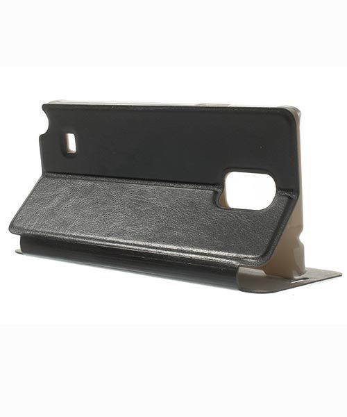 Samsung Galaxy Note 4 Leather Card Holder case with stand - Black afbeelding 3