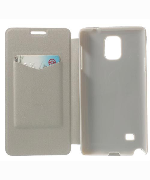 Samsung Galaxy Note 4 Leather Card Holder case with stand - Black afbeelding 4