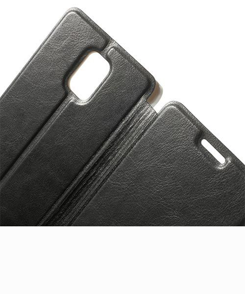 Samsung Galaxy Note 4 Leather Card Holder case with stand - Black afbeelding 5