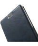 Sony Xperia Z3 Lederen Wallet Flip Case Stand - Donker Blauw