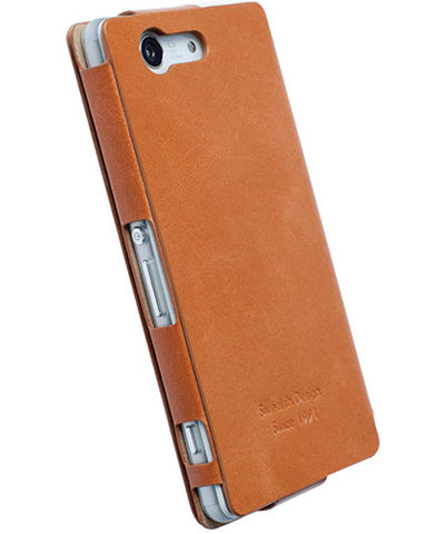 Krusell BookCover Kiruna Brown Sony Xperia Z3 Compact afbeelding 2