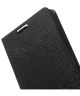 Nokia Lumia 830 PU Lederen Flipcase Hoesje Zwart