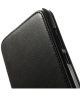 Huawei Ascend G630 Lederen Verticale Flipcase Hoesje Zwart