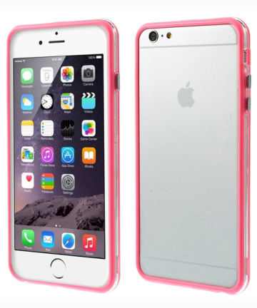 Apple iPhone 6S Plus TPU Bumper case - Roze Hoesjes