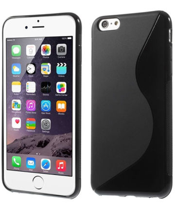 iPhone 6S Plus S-Cruve TPU Hoesje Zwart Hoesjes
