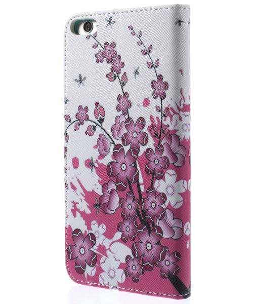 Apple iPhone 6S plus Wallet Case Cherry Bloem afbeelding 2