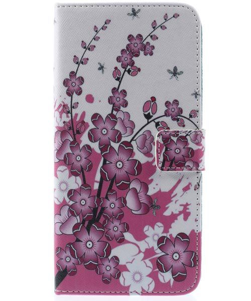 Apple iPhone 6S plus Wallet Case Cherry Bloem afbeelding 3